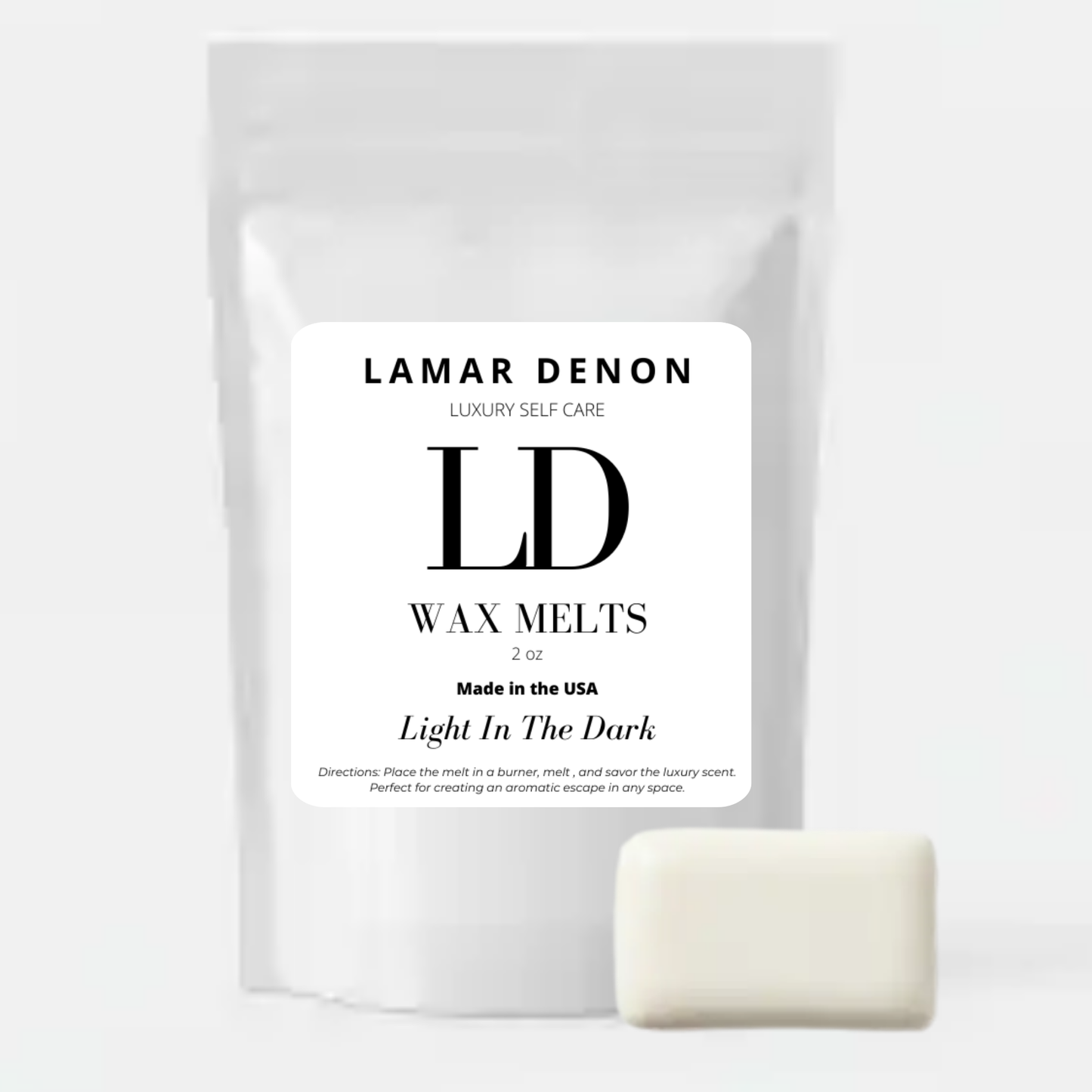 Lamar Denon Light In The Dark Coconut Wax Melts | Lavender Eucalyptus style scent | 4 count | Home Fragrance for Candle Wax Warmer | Clean Burn Coconut wax | Wax Melt for Men | Unisex Wax Melt