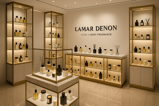 a virtual showroom homeand body fragrance store for LAMAR DENON 