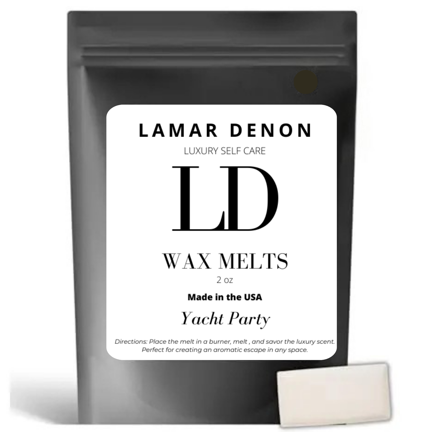 Lamar Denon Yacht Party Coconut Wax Melts | Highend Luxury Hotel style scent | 4 count | Home Fragrance for Candle Wax Warmer | Clean Burn Coconut wax | Wax Melt for Men | Unisex Wax Melt